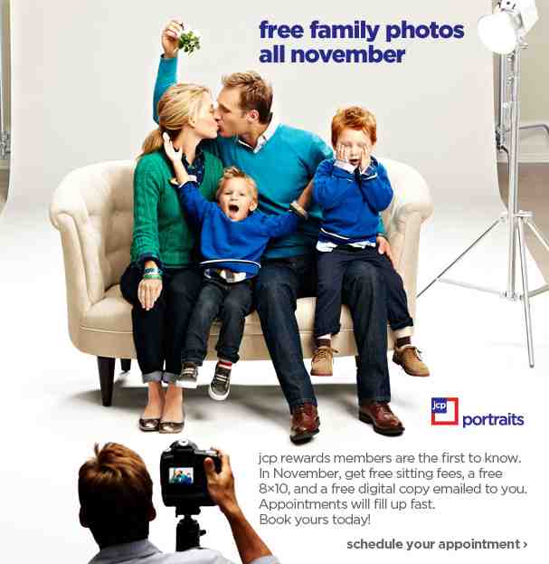 JCPenney Rewards Members can get FREE Family Portraits in November ...