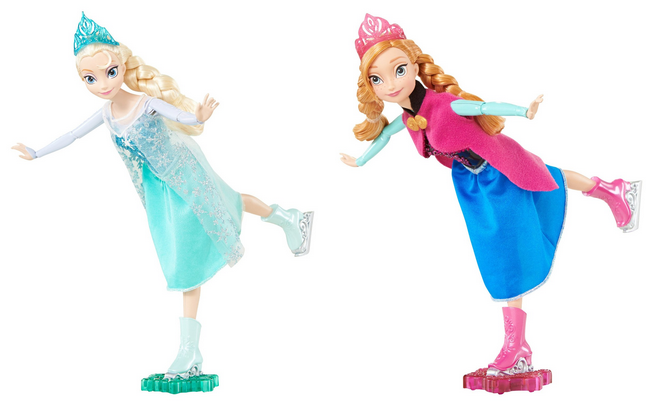 Disney Frozen Ice Skating Elsa and Anna Dolls