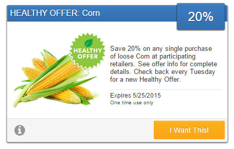 Corn SavingStar Produce eCoupon