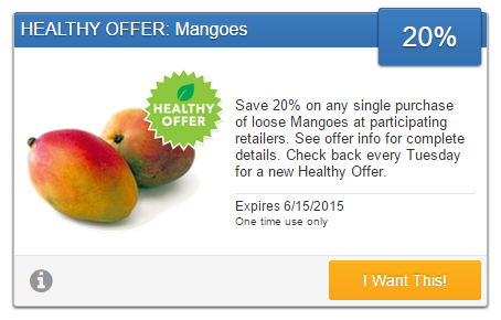 Mangoes SavingStar Produce eCoupon