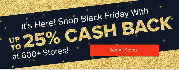 Cash Back on Black Friday Shopping Deals