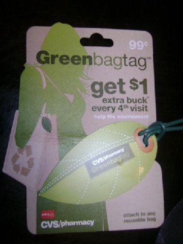 CVS Green Bag Tag