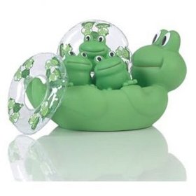 elegant baby bath toy frog set