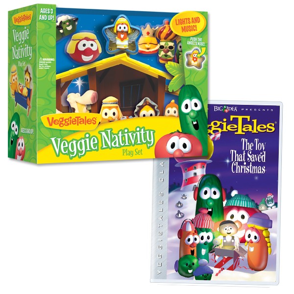 VeggieTales Veggie Nativity Play Set