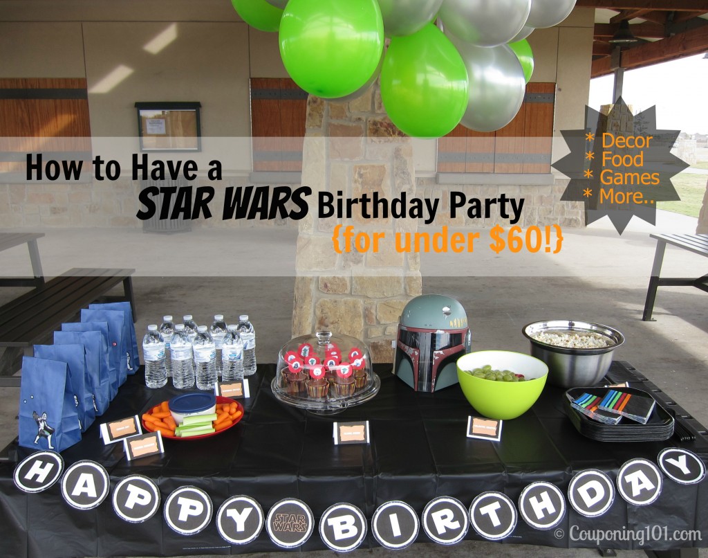 How to have a STAR WARS party for under $60! Ideas for games, food, decor, and more!