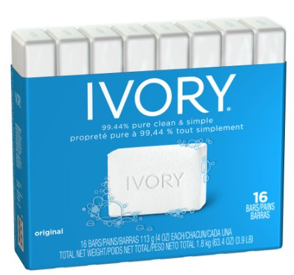 Ivory bar Soap 16-Count