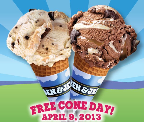 Ben & Jerry's Free Cone Day 2013