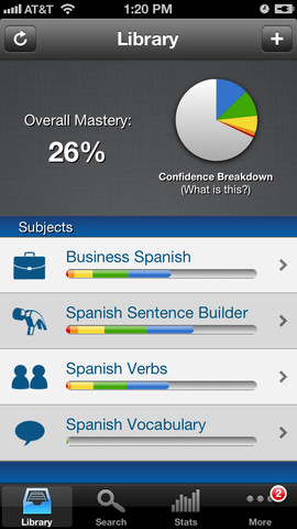 Brainscape Learn Spanish Apple App