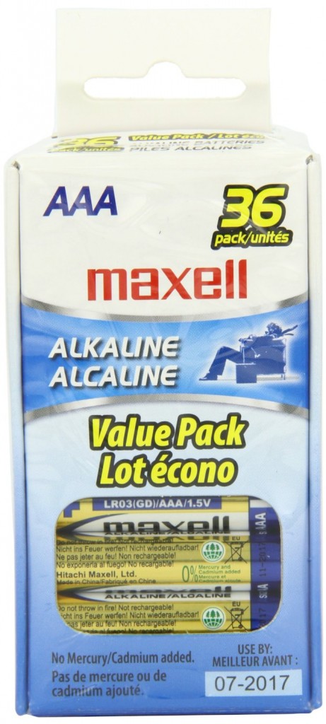 Maxell AAA Batteries 36-Pack
