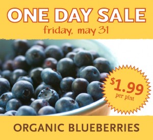 Whole Foods Organic Blueberries One Day Sale