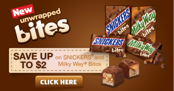 Two HOT new coupons for Snickers and Milky Way Bites! #GameDayBites #shop