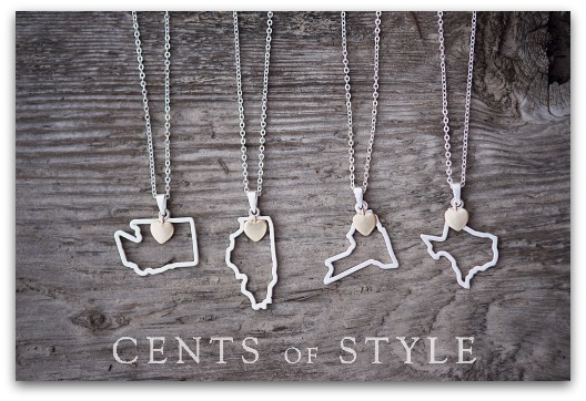 State pendant necklaces on sale!