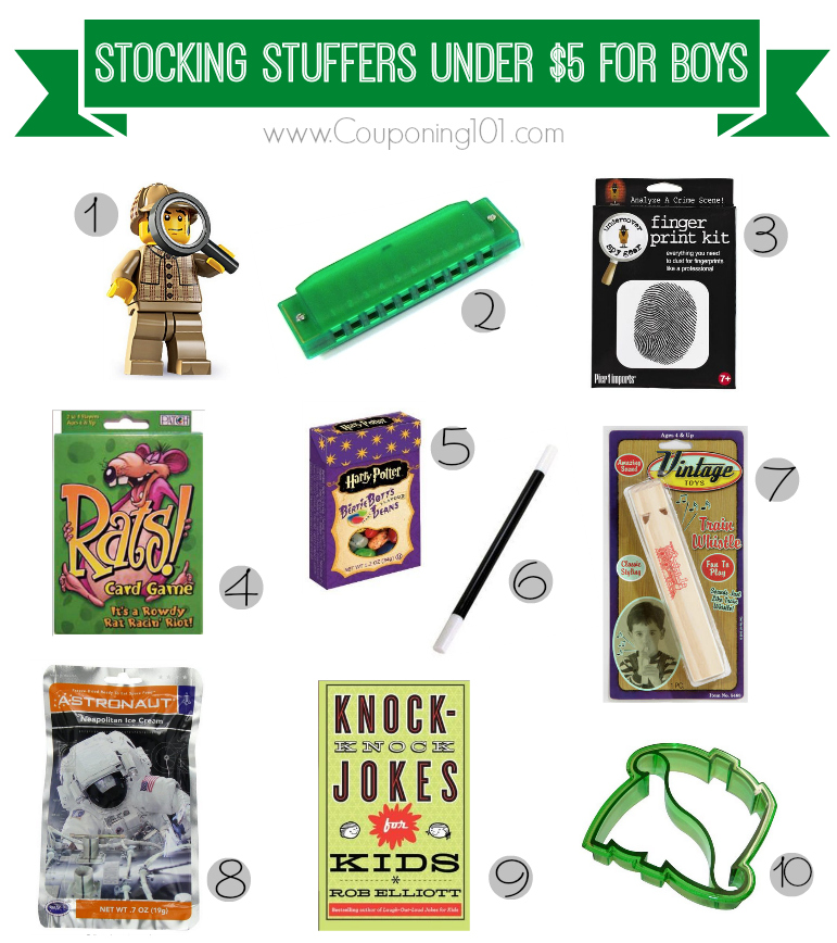 10 awesome stocking stuffer ideas for boys -- all under $5 each!