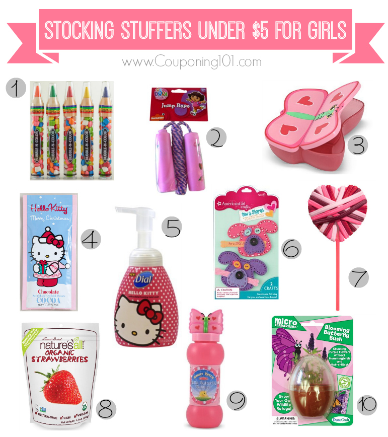 10 awesome stocking stuffer ideas for girls -- all under $5 each!