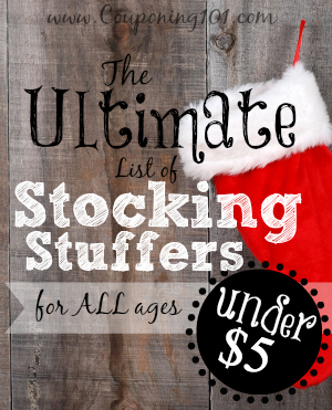 ULTIMATE list of stocking stuffer ideas!! Over 200 unique ideas and the BEST part is they're all $5 OR LESS!