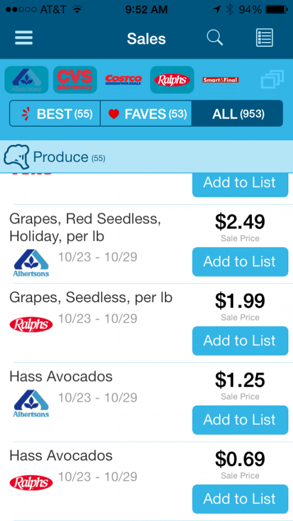 The Favado app makes it easier than ever to save on groceries each week!