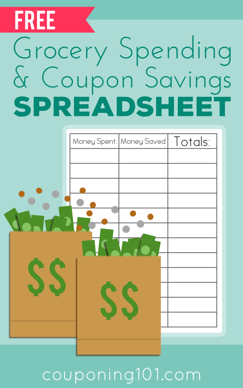 FREE spreadsheet to track coupon savings and grocery spending! So easy to use and it's exactly what I've been looking for!