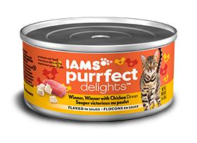 Iams Purrfect Delights Wet Cat Food Can