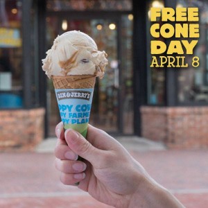 Ben & Jerry's Free Cone Day April 8 2014