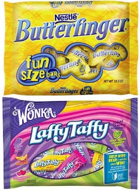 Nestle and Wonka Fun Size Bags