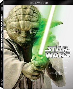 Star Wars Trilogy Episodes 1-3 Blu-ray and DVD