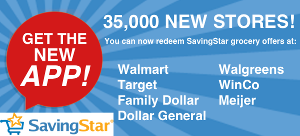 SavingStar coupons now work at Walmart, Target, Dollar General, and more!
