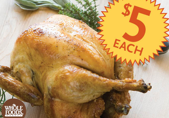 Whole Foods One Day Sale Whole Roasted Chickens