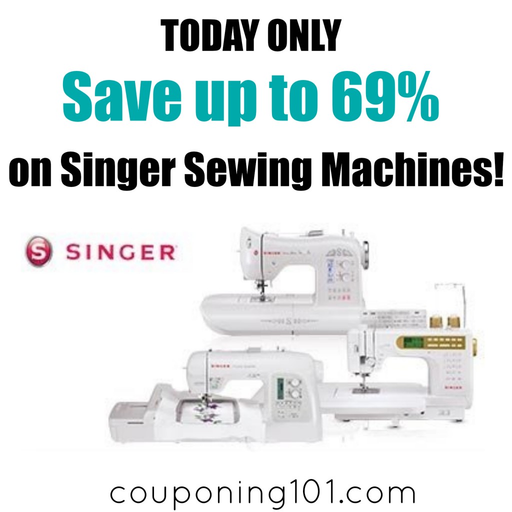 Save up to 69% on Singer Sewing Machines - today only!!