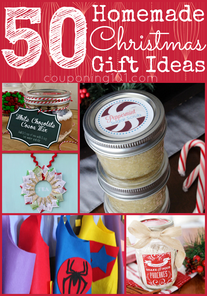 Need some last minute gift inspiration? Here are 50 DIY homemade Christmas gift ideas!