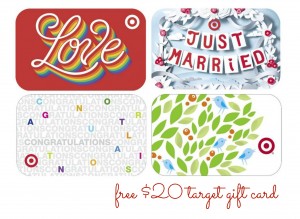 Free $20 Target Gift Card with Wedding Registry