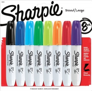 Sharpie Chisel Tip Permanent Markers 8-Pack