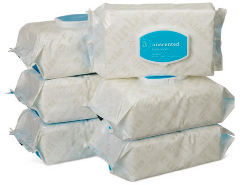 Amazon Elements Unscented Baby Wipes