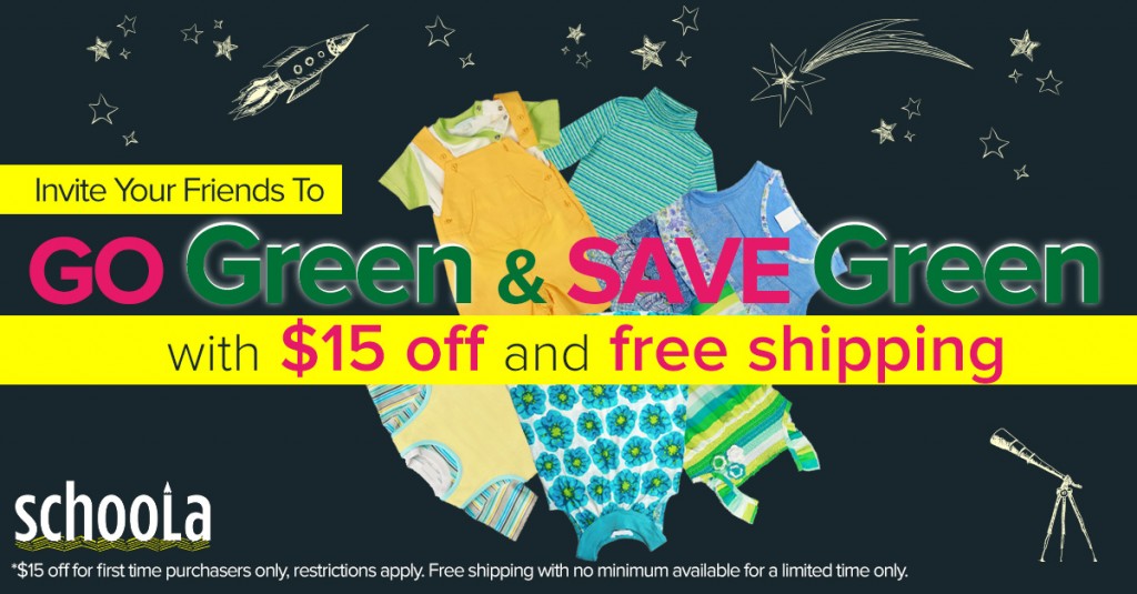 Shop gently-used kids clothing and get free shipping plus $15 off your purchase!