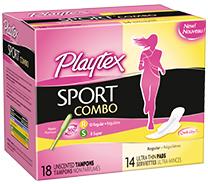 Playtex Sport Combo Pack