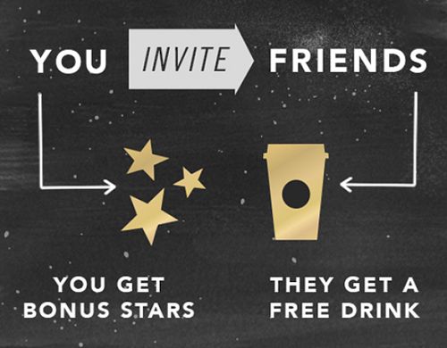 My Starbucks Rewards Earn Bonus Stars When You Invite Friends To