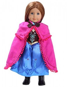 Anna Inspired 3-Piece Princess Outfit for American Girl Dolls