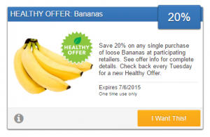 Bananas SavingStar Produce eCoupon
