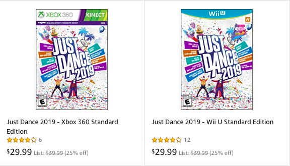 Just Dance 2019 - Xbox 360 Standard Edition