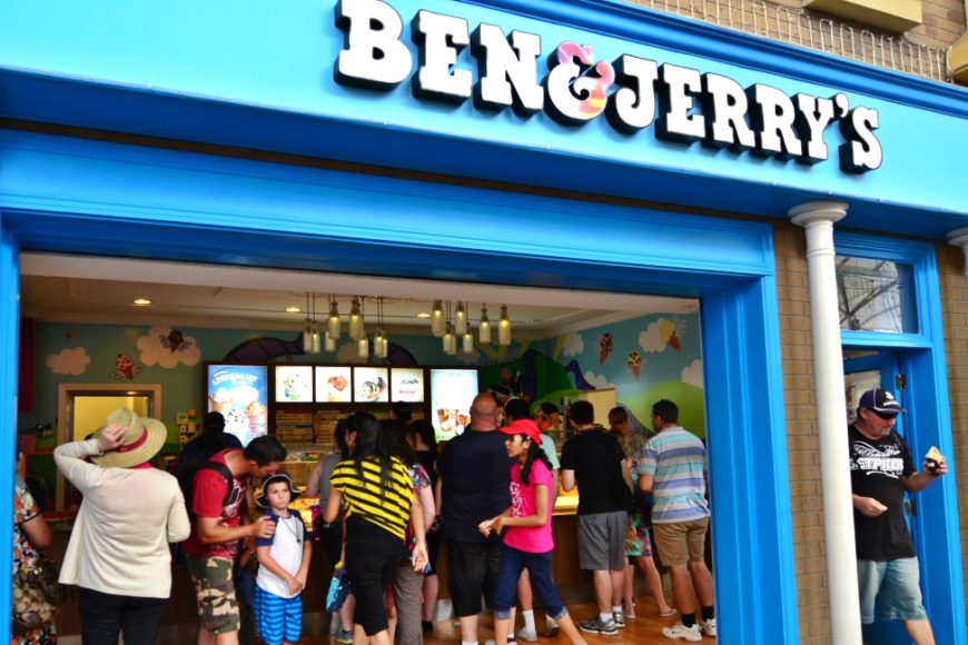 ben & jerry's, ice cream shop, storefront