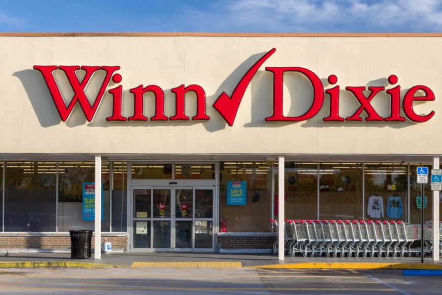 winn dixie grocery storefront