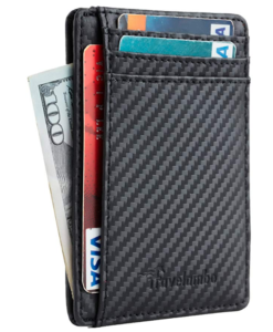 slim leather wallet